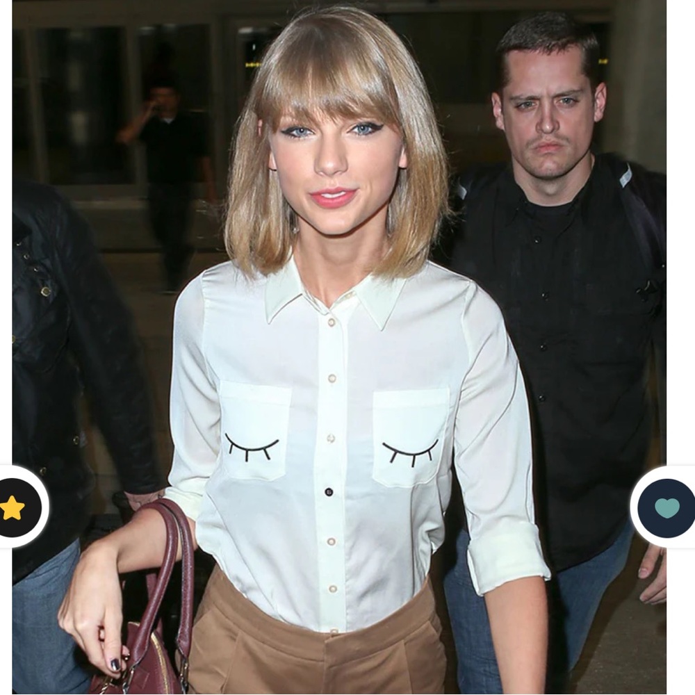 Miss Patina Flitter Flutter Shirt – As Seen on Taylor Swift! (NWT, Size L)